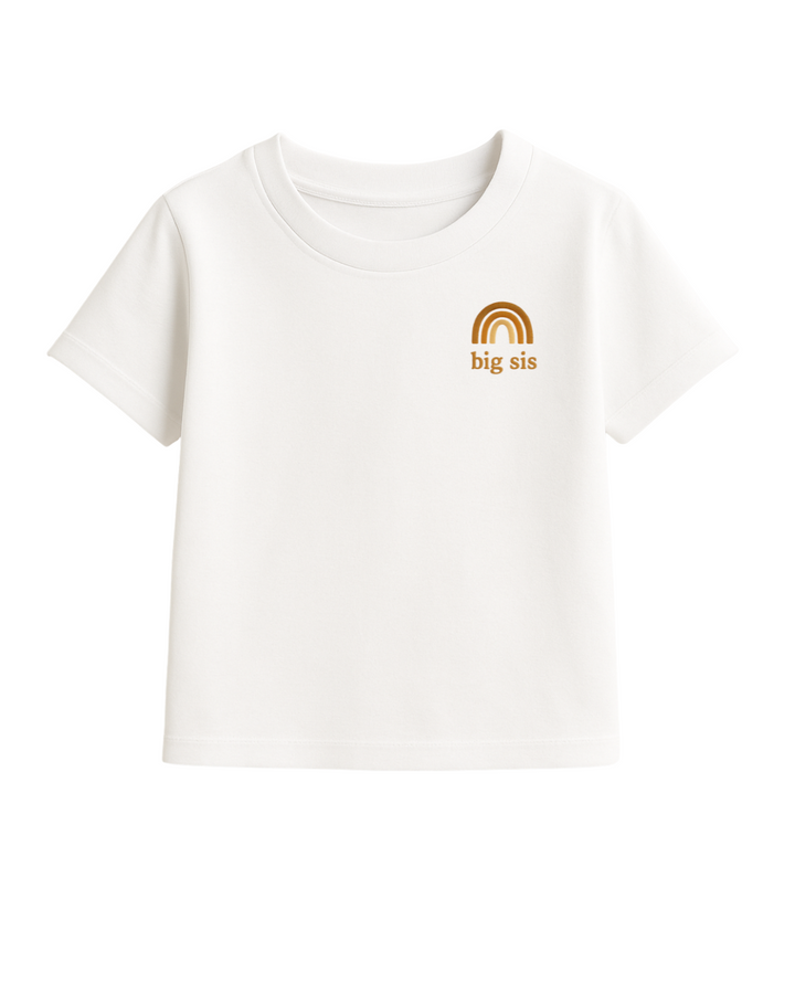 Custom Embroidered Sibling T-Shirt – Choose Your Bond & Design
