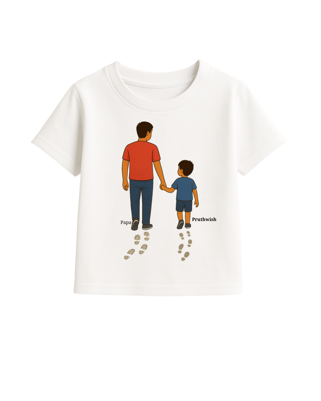 Daddy & Son Matching T-Shirts – Custom Name Tee Set | Limited Edition – Custom from Glamlittles