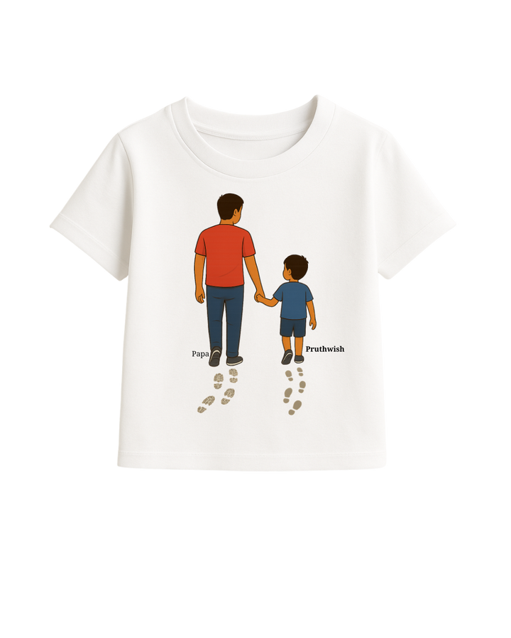 Daddy & Son Matching T-Shirts – Custom Name Tee Set | Limited Edition – Custom from Glamlittles
