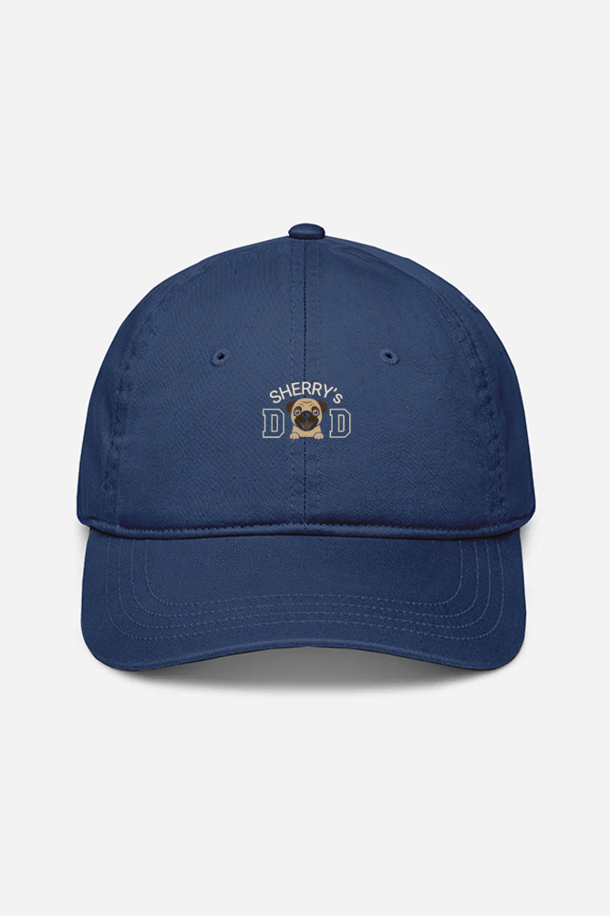Pug Embroidered Dad Cap – Custom Dog Name Baseball Hat – Custom from Glamlittles