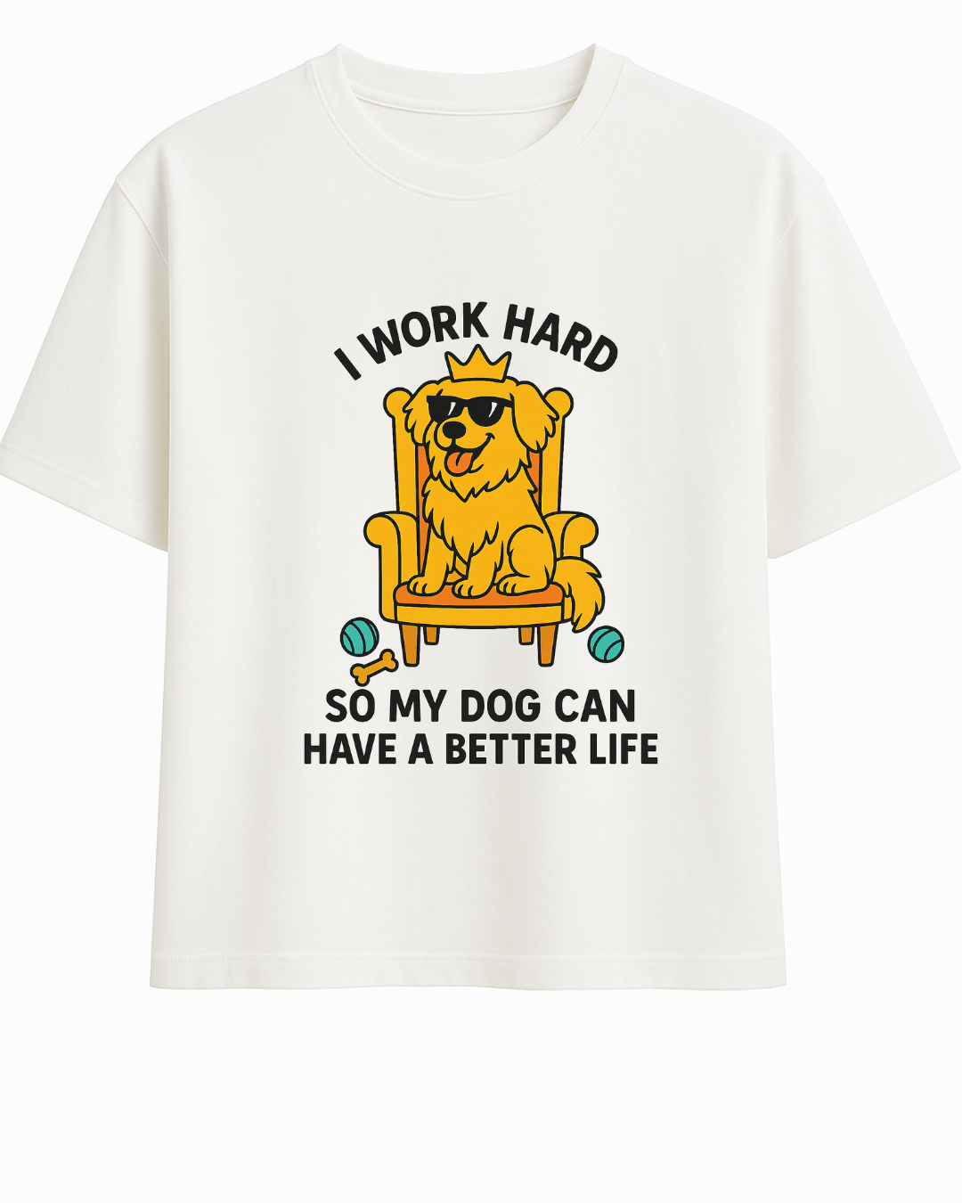 Funny Dog Lover Oversized T-Shirt – Custom from Glamlittles