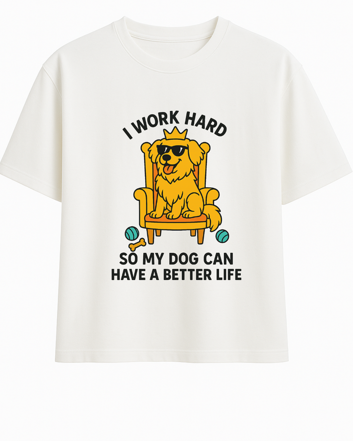 Funny Dog Lover Oversized T-Shirt – Custom from Glamlittles