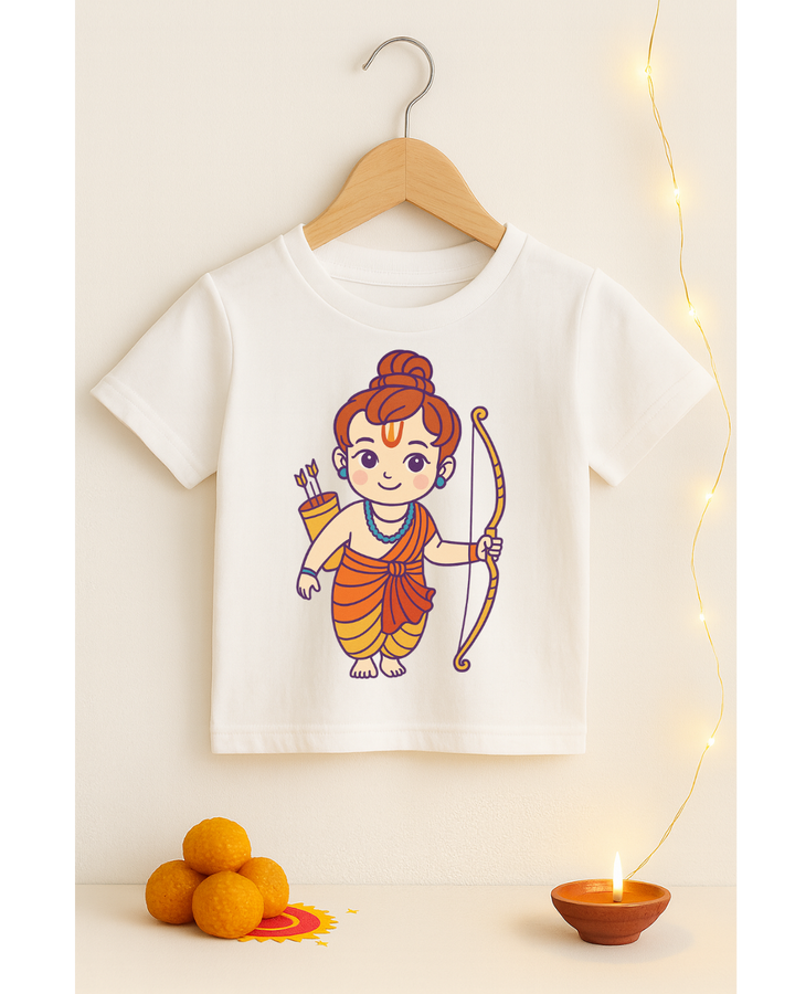 Baby Ram T-Shirt for Diwali | Cute Cartoon Festive T-Shirt