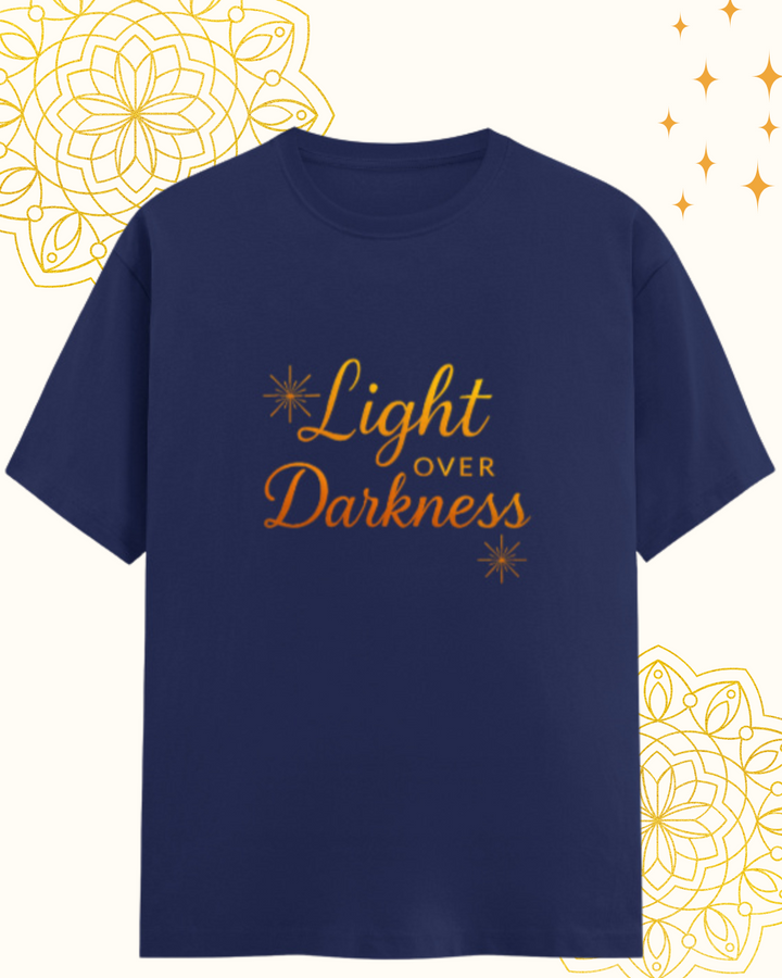Festive – Light Over Darkness Design Classic Crew T-Shirt