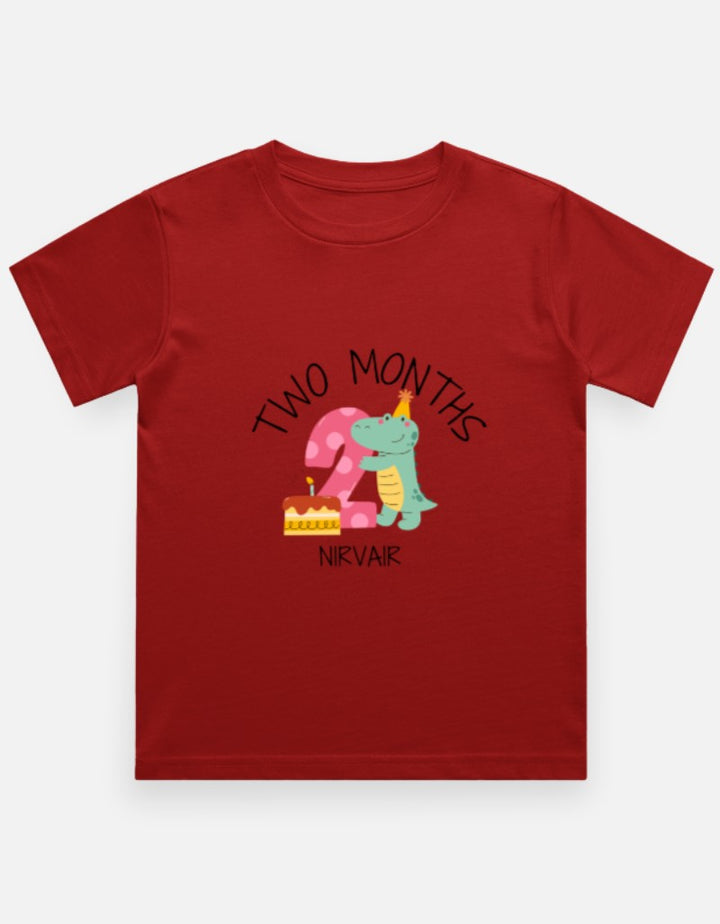 Baby 2 Month Milestone T-Shirt - Personalized Birthday Tee – Custom from Glamlittles
