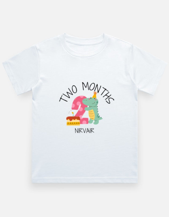 Baby 2 Month Milestone T-Shirt - Personalized Birthday Tee – Custom from Glamlittles