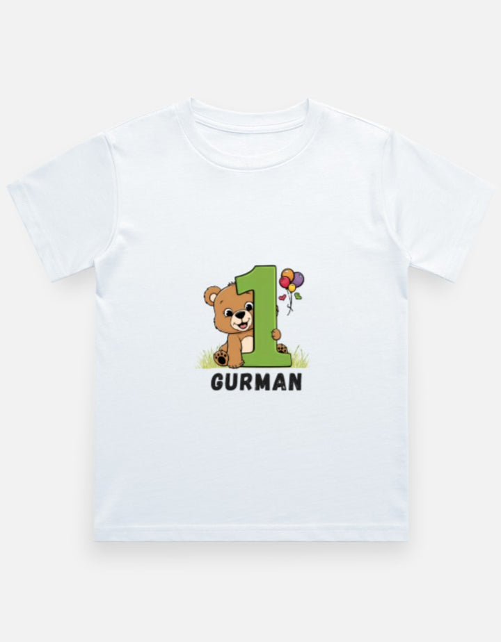 One Month Milestone Cute Teddy T-Shirt – Custom from Glamlittles