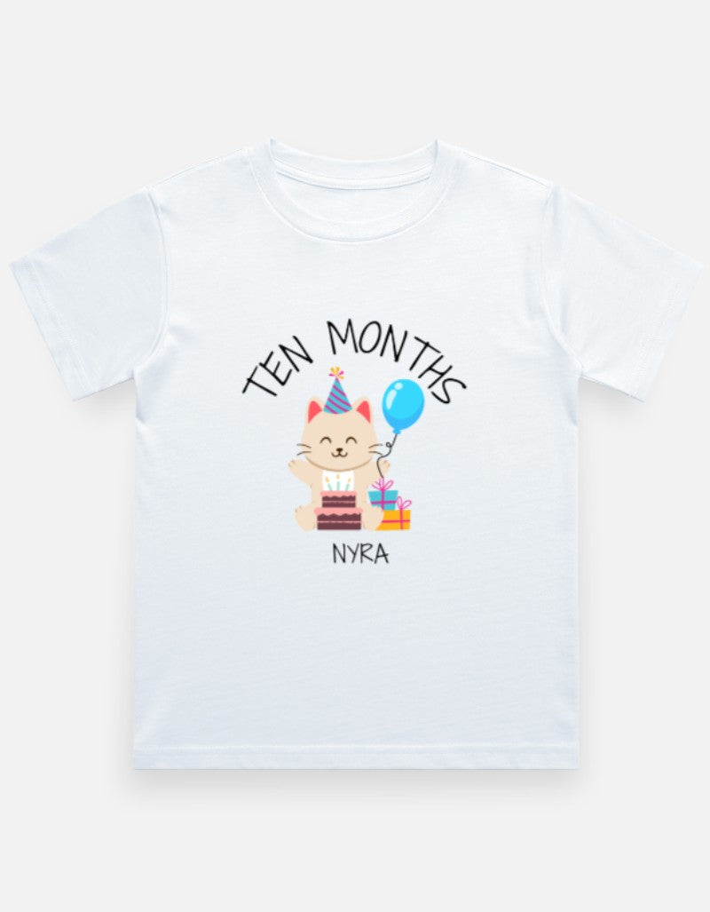 Baby 10 Month Milestone T-Shirt - Personalized Journey Tee – Custom from Glamlittles