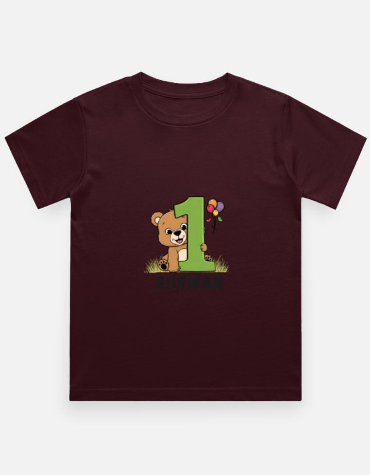 One Month Milestone Cute Teddy T-Shirt – Custom from Glamlittles