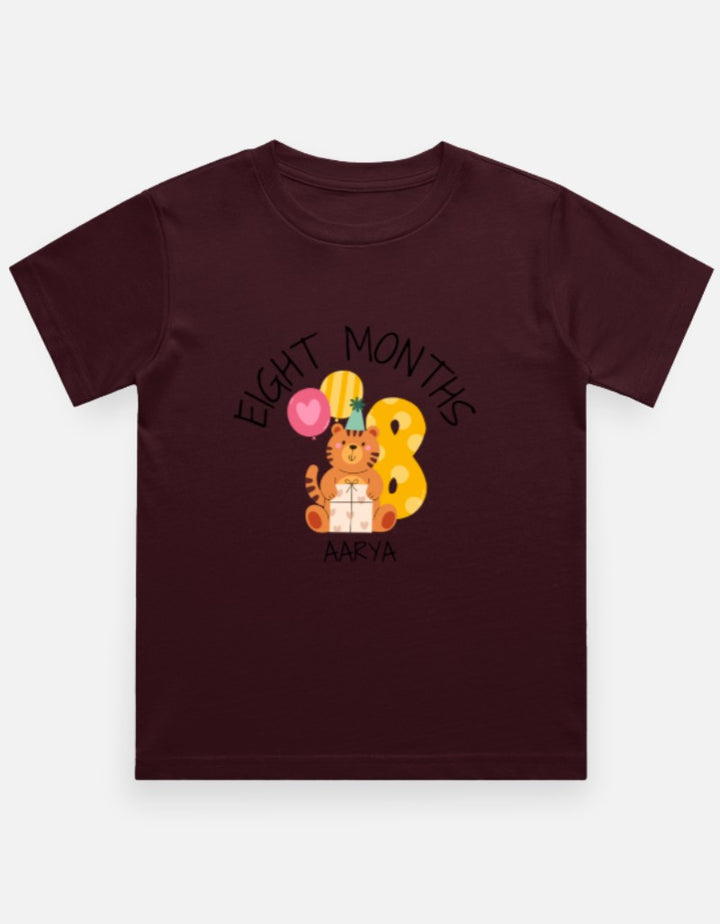 Baby 8 Month Milestone T-Shirt - Personalized Monthly Celebration – Custom from Glamlittles