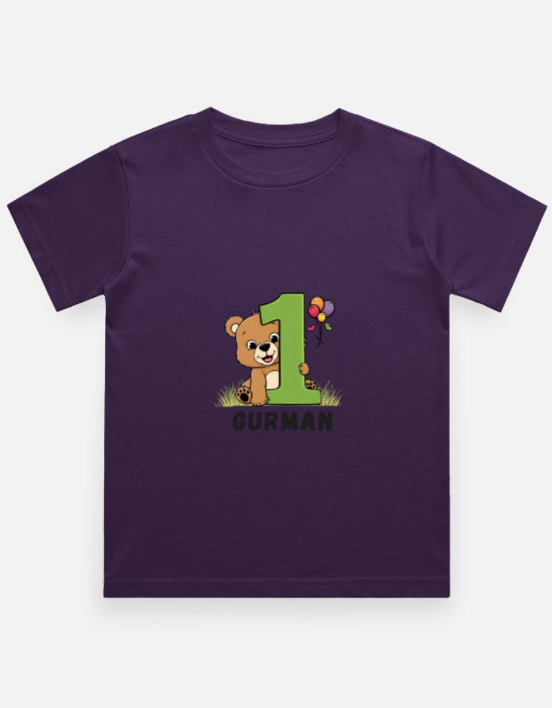 One Month Milestone Cute Teddy T-Shirt – Custom from Glamlittles