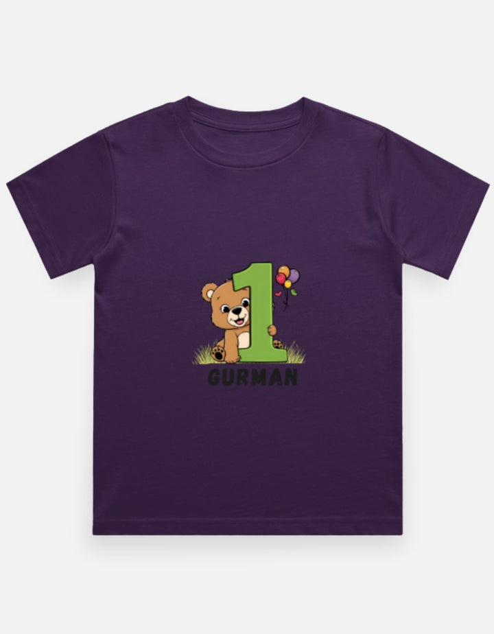 One Month Milestone Cute Teddy T-Shirt – Custom from Glamlittles