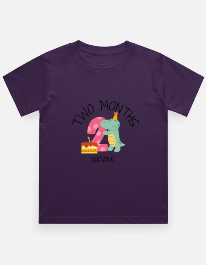 Baby 2 Month Milestone T-Shirt - Personalized Birthday Tee – Custom from Glamlittles