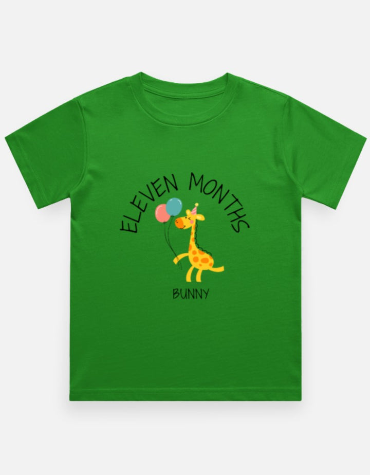Baby 11 Month Milestone T-Shirt - Personalized Pre-Birthday – Custom from Glamlittles