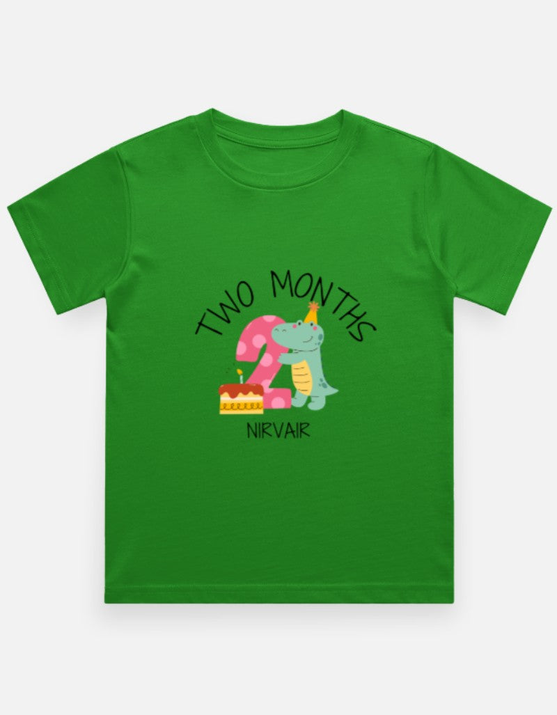 Baby 2 Month Milestone T-Shirt - Personalized Birthday Tee – Custom from Glamlittles