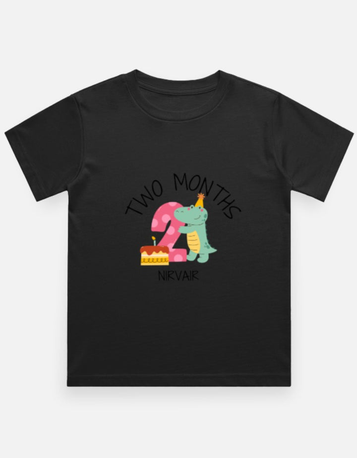 Baby 2 Month Milestone T-Shirt - Personalized Birthday Tee – Custom from Glamlittles