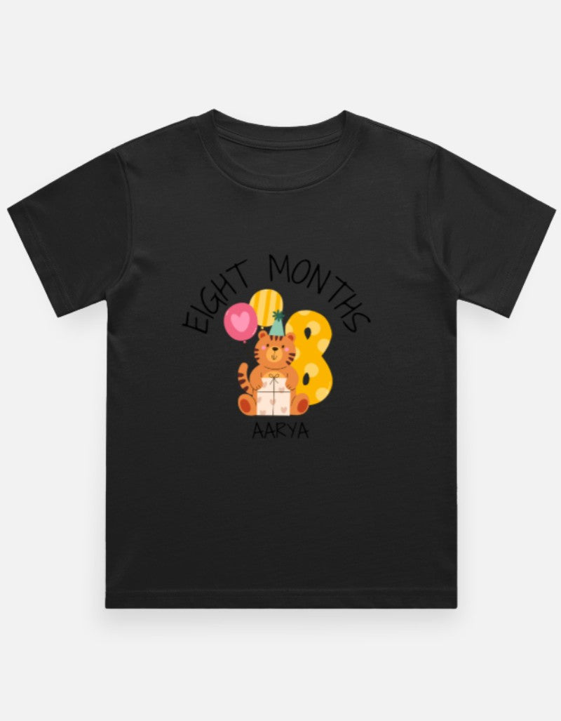 Baby 8 Month Milestone T-Shirt - Personalized Monthly Celebration – Custom from Glamlittles