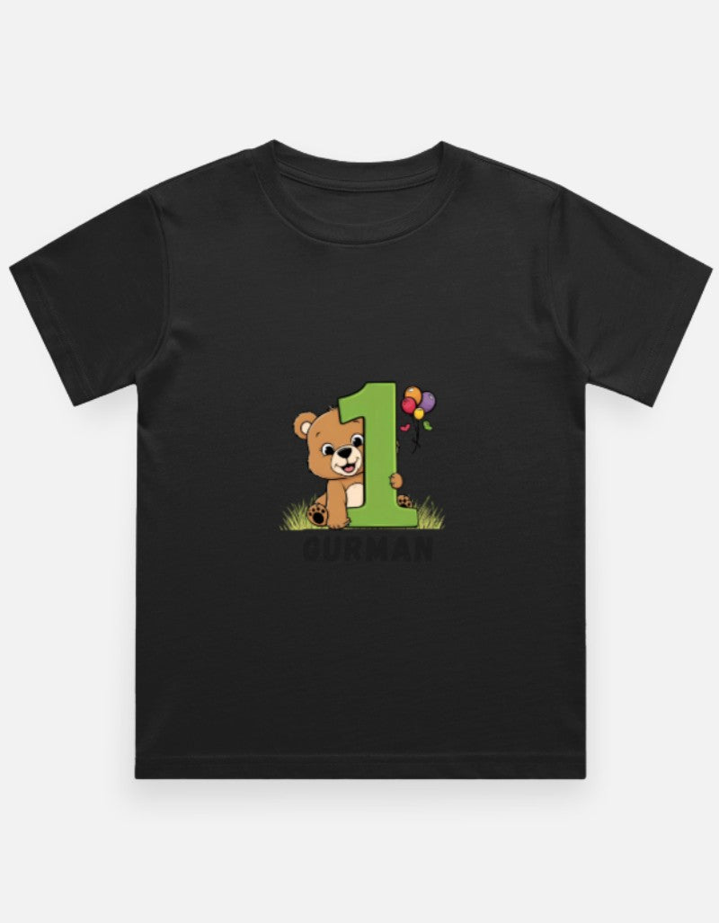 One Month Milestone Cute Teddy T-Shirt – Custom from Glamlittles