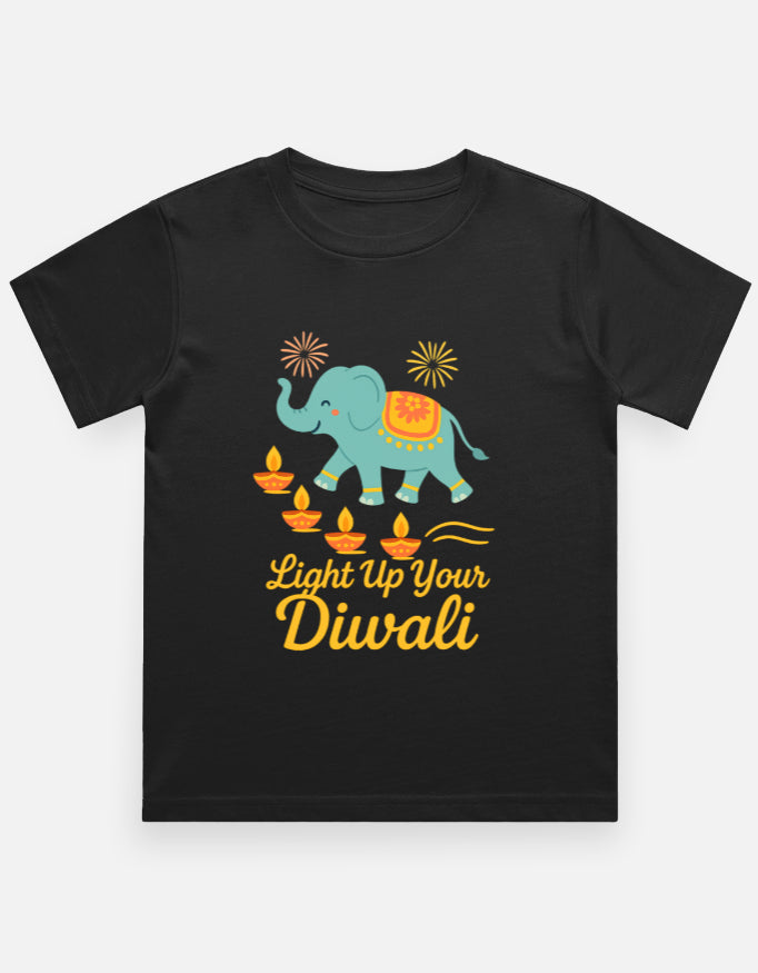 Diwali Family Combo T-Shirts | Parents & Kids Outfit