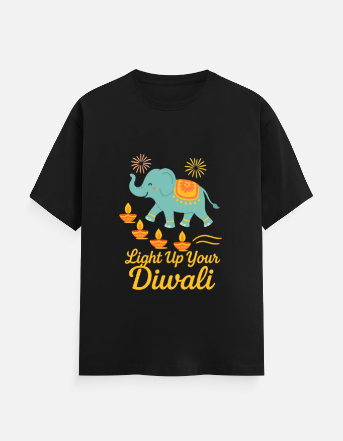 Diwali Family Combo T-Shirts | Parents & Kids Outfit