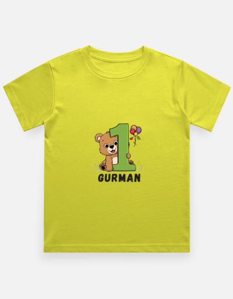 One Month Milestone Cute Teddy T-Shirt – Custom from Glamlittles