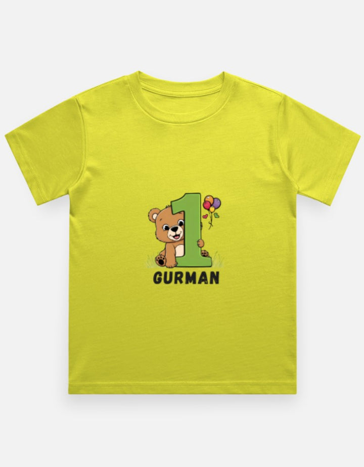 One Month Milestone Cute Teddy T-Shirt – Custom from Glamlittles