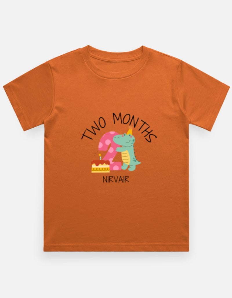 Baby 2 Month Milestone T-Shirt - Personalized Birthday Tee – Custom from Glamlittles