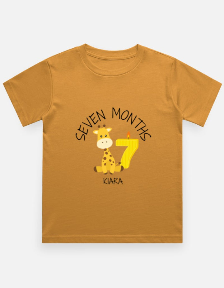 Baby 7 Month Milestone T-Shirt - Personalized Photo Prop – Custom from Glamlittles
