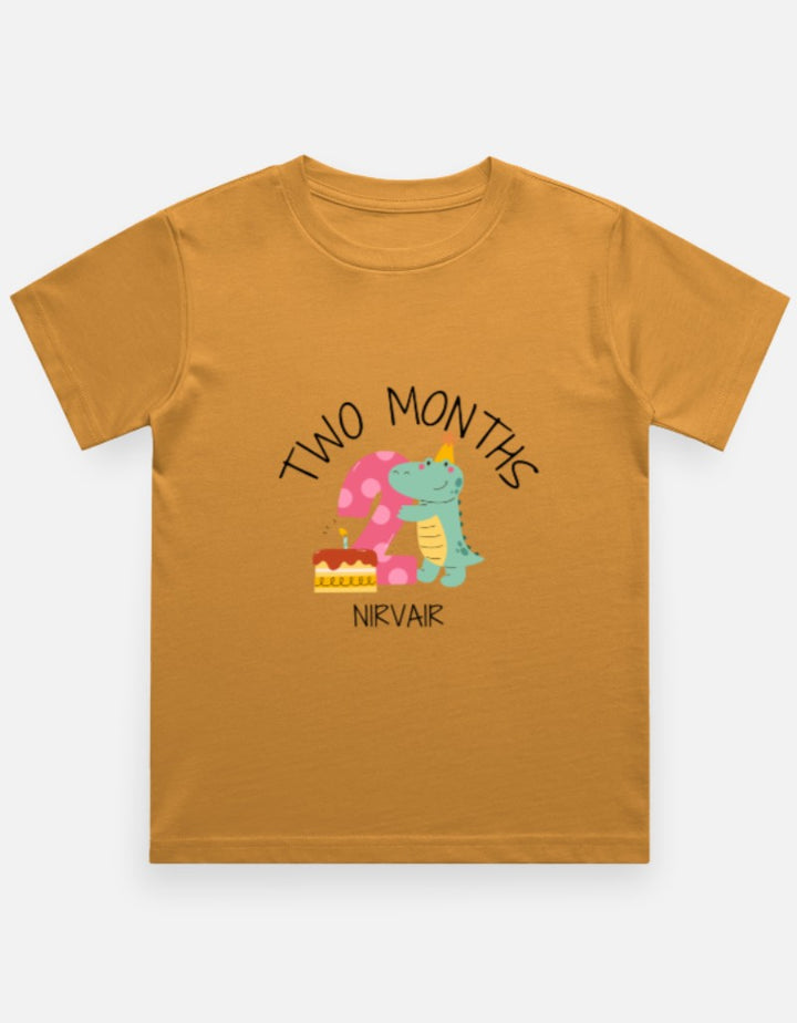 Baby 2 Month Milestone T-Shirt - Personalized Birthday Tee – Custom from Glamlittles