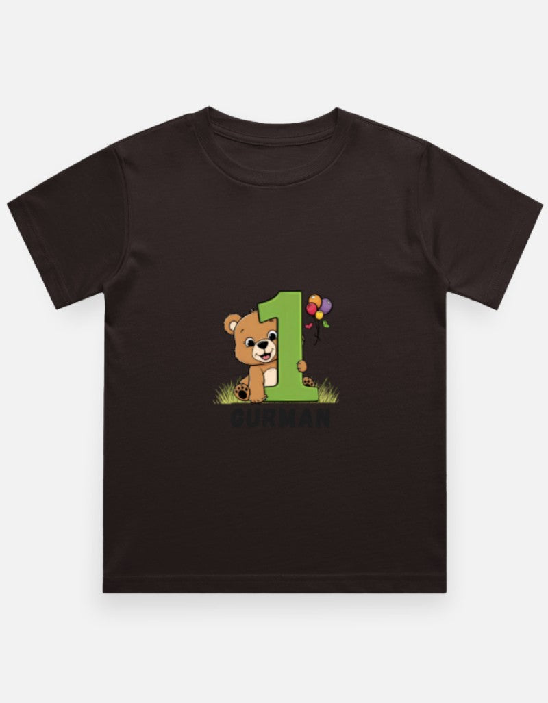 One Month Milestone Cute Teddy T-Shirt – Custom from Glamlittles