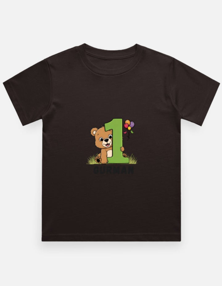 One Month Milestone Cute Teddy T-Shirt – Custom from Glamlittles