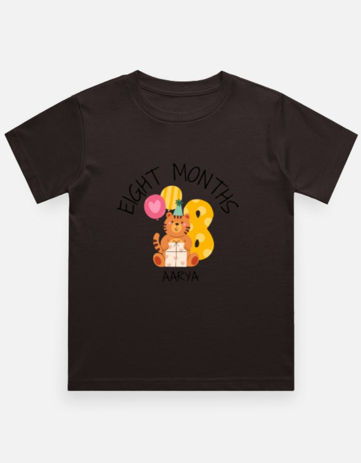Baby 8 Month Milestone T-Shirt - Personalized Monthly Celebration – Custom from Glamlittles