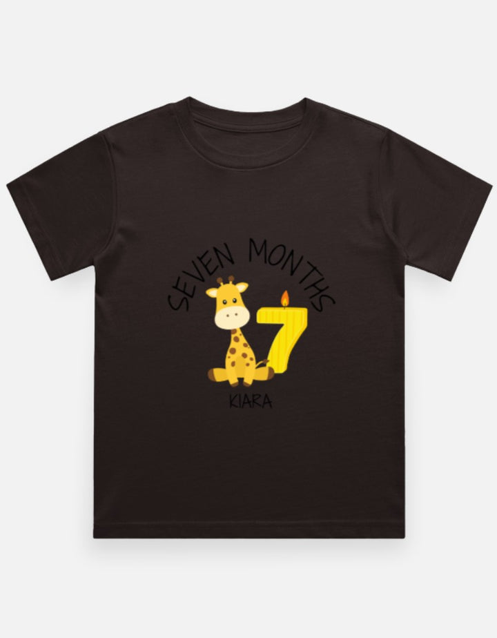 Baby 7 Month Milestone T-Shirt - Personalized Photo Prop – Custom from Glamlittles
