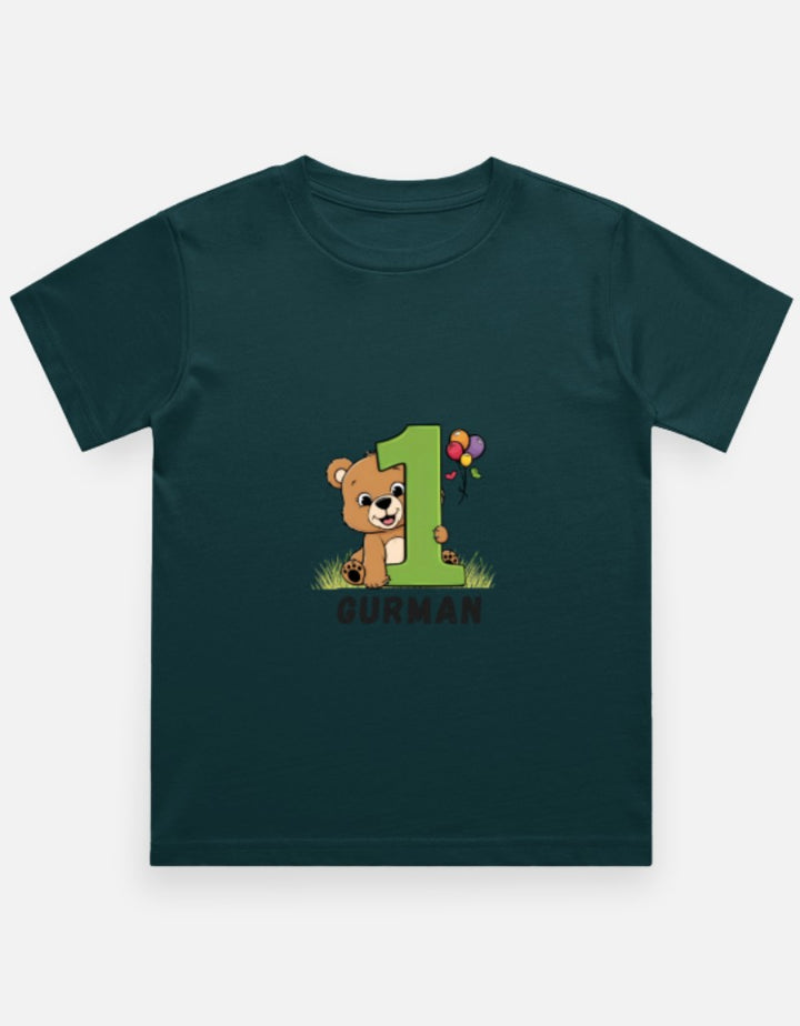 One Month Milestone Cute Teddy T-Shirt – Custom from Glamlittles