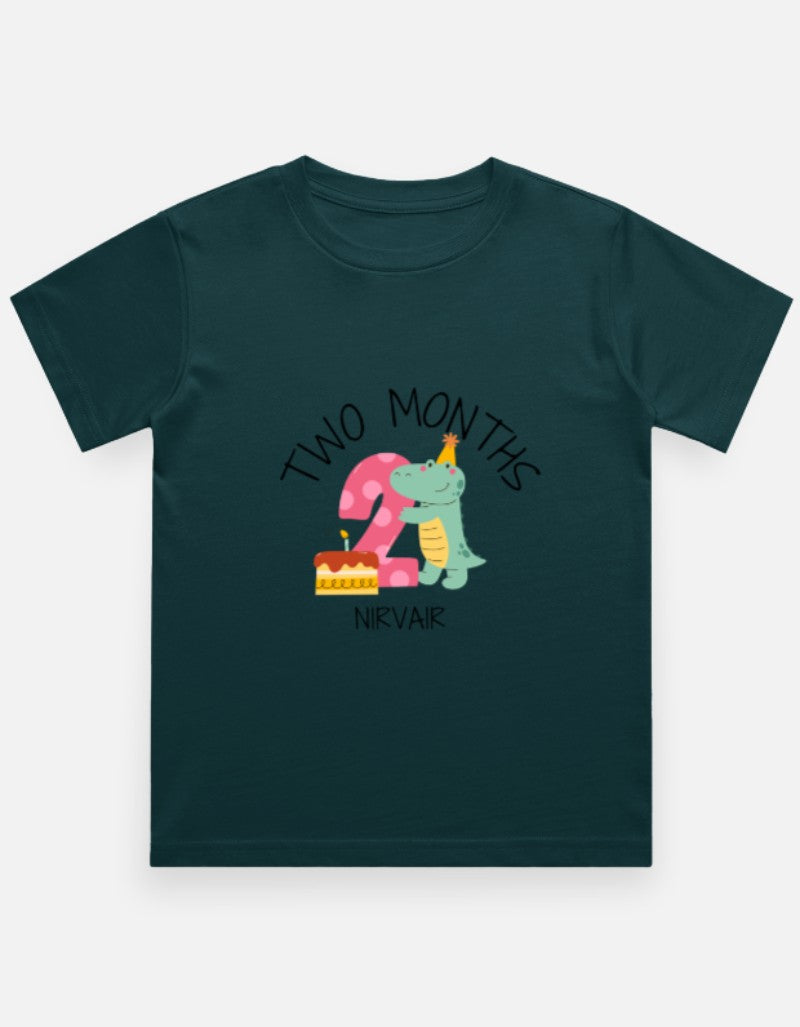Baby 2 Month Milestone T-Shirt - Personalized Birthday Tee – Custom from Glamlittles