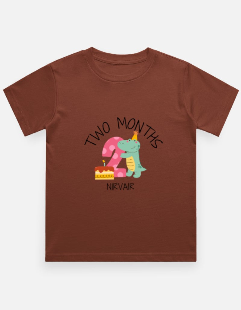 Baby 2 Month Milestone T-Shirt - Personalized Birthday Tee – Custom from Glamlittles
