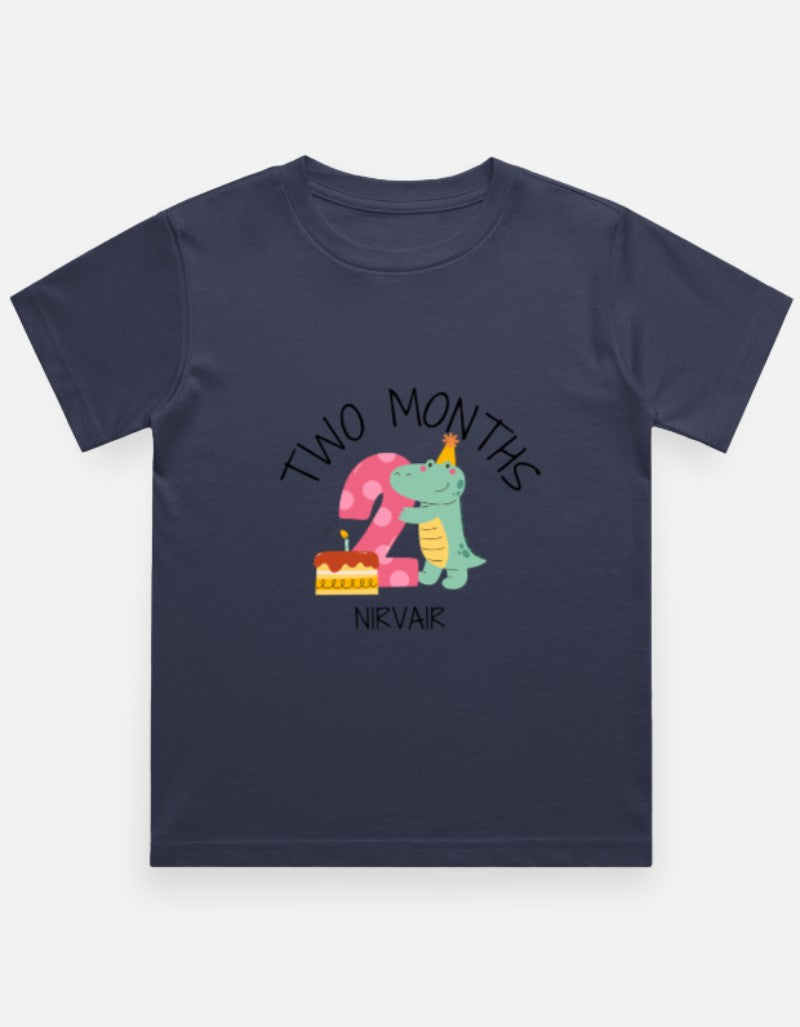 Baby 2 Month Milestone T-Shirt - Personalized Birthday Tee – Custom from Glamlittles