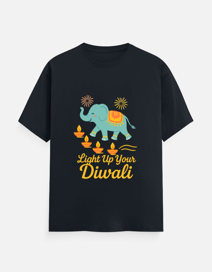 Diwali Family Combo T-Shirts | Parents & Kids Outfit