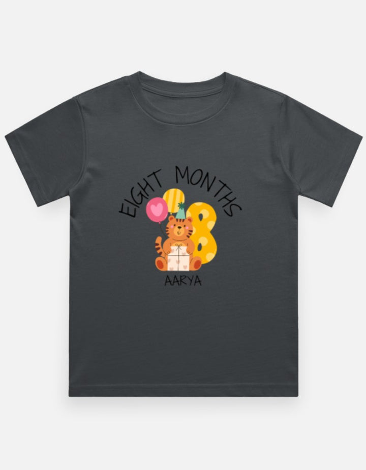 Baby 8 Month Milestone T-Shirt - Personalized Monthly Celebration – Custom from Glamlittles