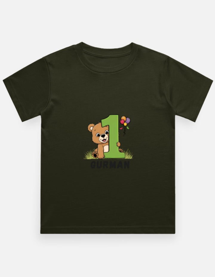 One Month Milestone Cute Teddy T-Shirt – Custom from Glamlittles