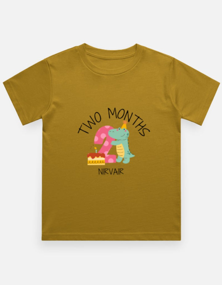 Baby 2 Month Milestone T-Shirt - Personalized Birthday Tee – Custom from Glamlittles