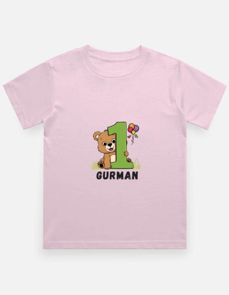 One Month Milestone Cute Teddy T-Shirt – Custom from Glamlittles