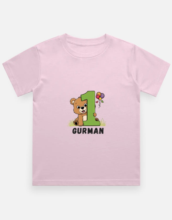 One Month Milestone Cute Teddy T-Shirt – Custom from Glamlittles