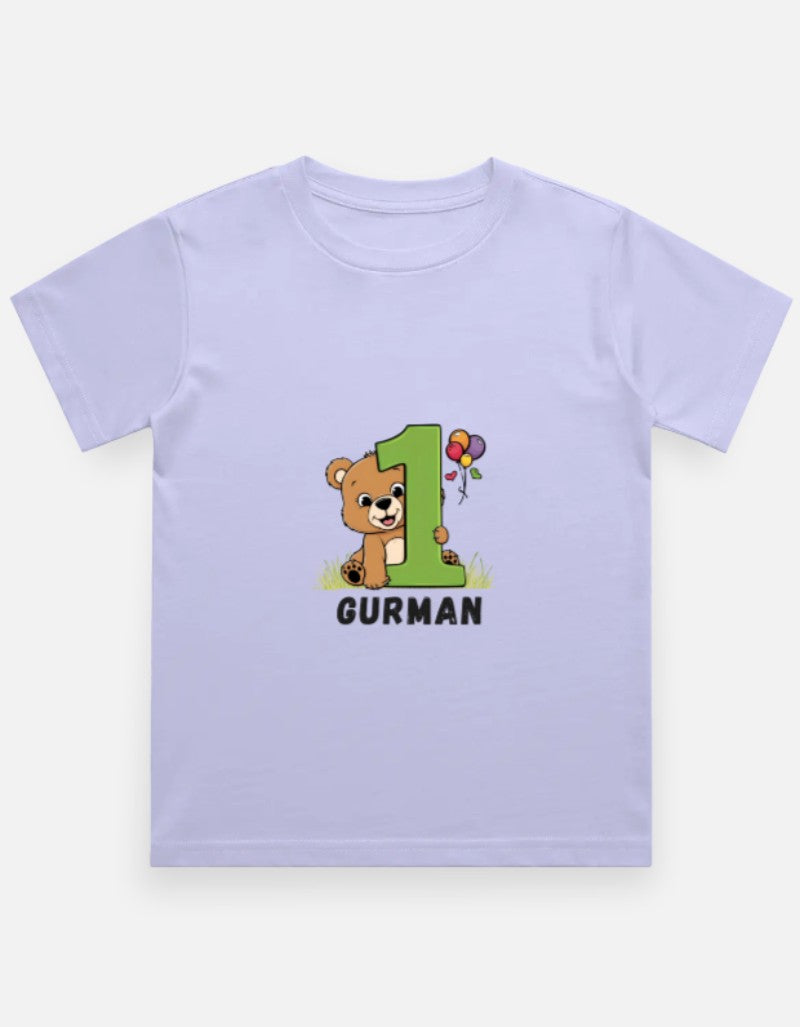 One Month Milestone Cute Teddy T-Shirt – Custom from Glamlittles
