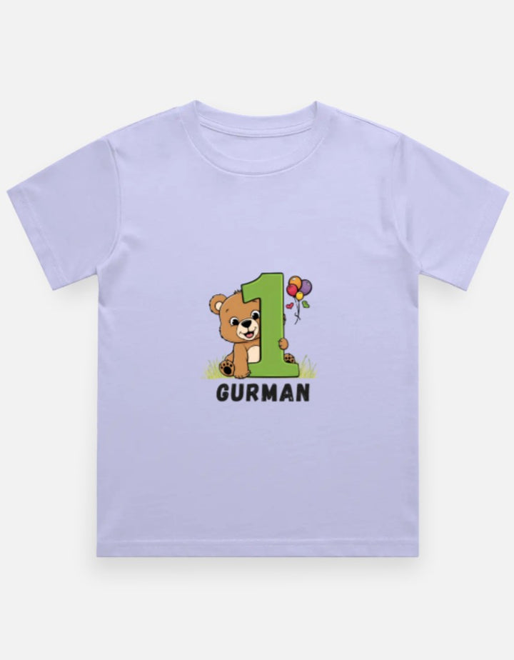 One Month Milestone Cute Teddy T-Shirt – Custom from Glamlittles