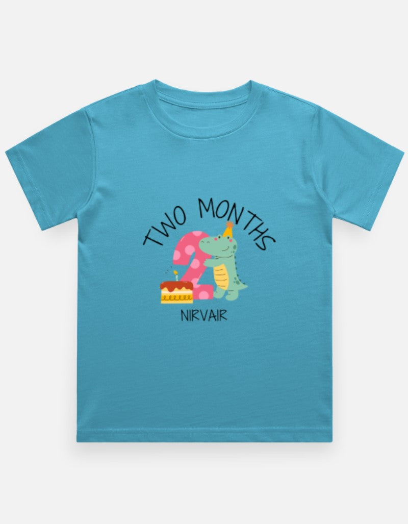Baby 2 Month Milestone T-Shirt - Personalized Birthday Tee – Custom from Glamlittles