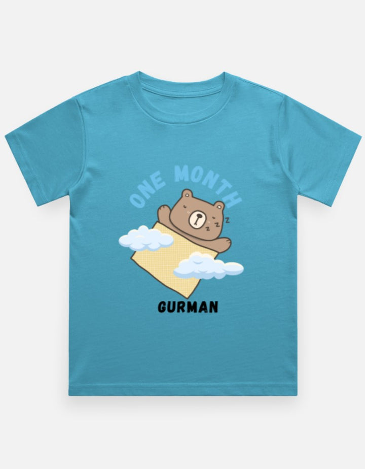 Baby 1 Month Milestone T-Shirt - Personalized First Month Tee – Custom from Glamlittles