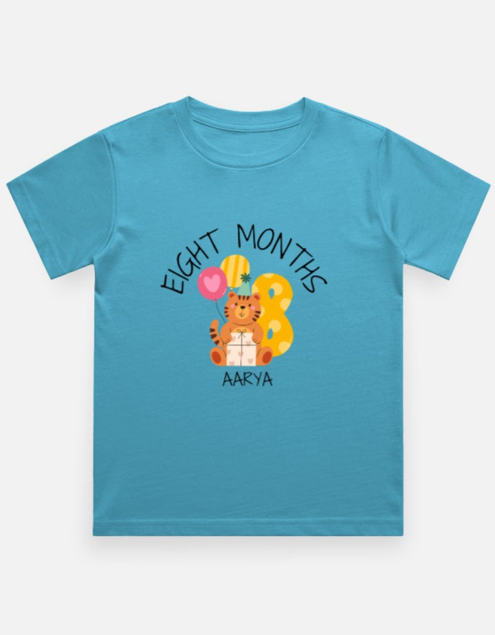 Baby 8 Month Milestone T-Shirt - Personalized Monthly Celebration – Custom from Glamlittles