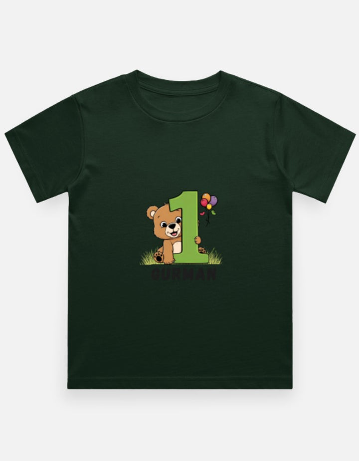 One Month Milestone Cute Teddy T-Shirt – Custom from Glamlittles