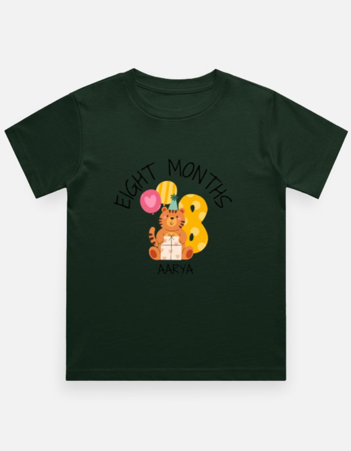 Baby 8 Month Milestone T-Shirt - Personalized Monthly Celebration – Custom from Glamlittles